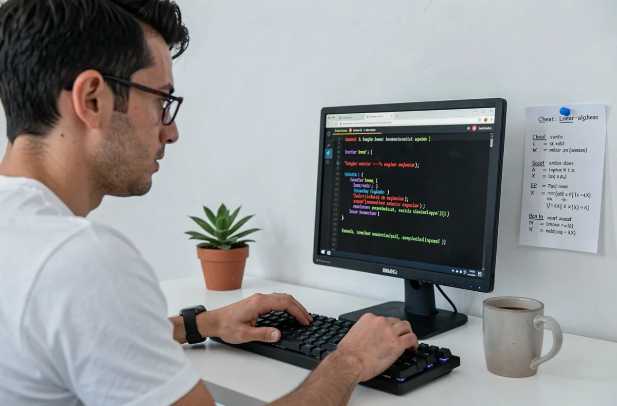 Développeur confronté à une erreur de matrice singulière lors de l'inversion d'une matrice 2x2 en Python sur son ordinateur portable