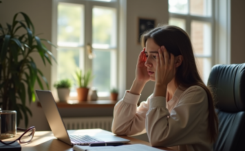 Inconvénient des MOOC : pourquoi éviter cette formation en ligne ? Jeune femme frustrée devant son ordinateur à la maison